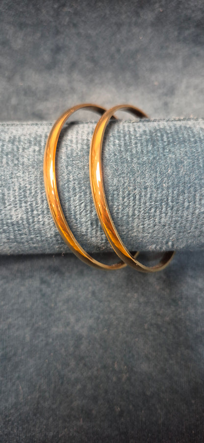 Plain flat bangles