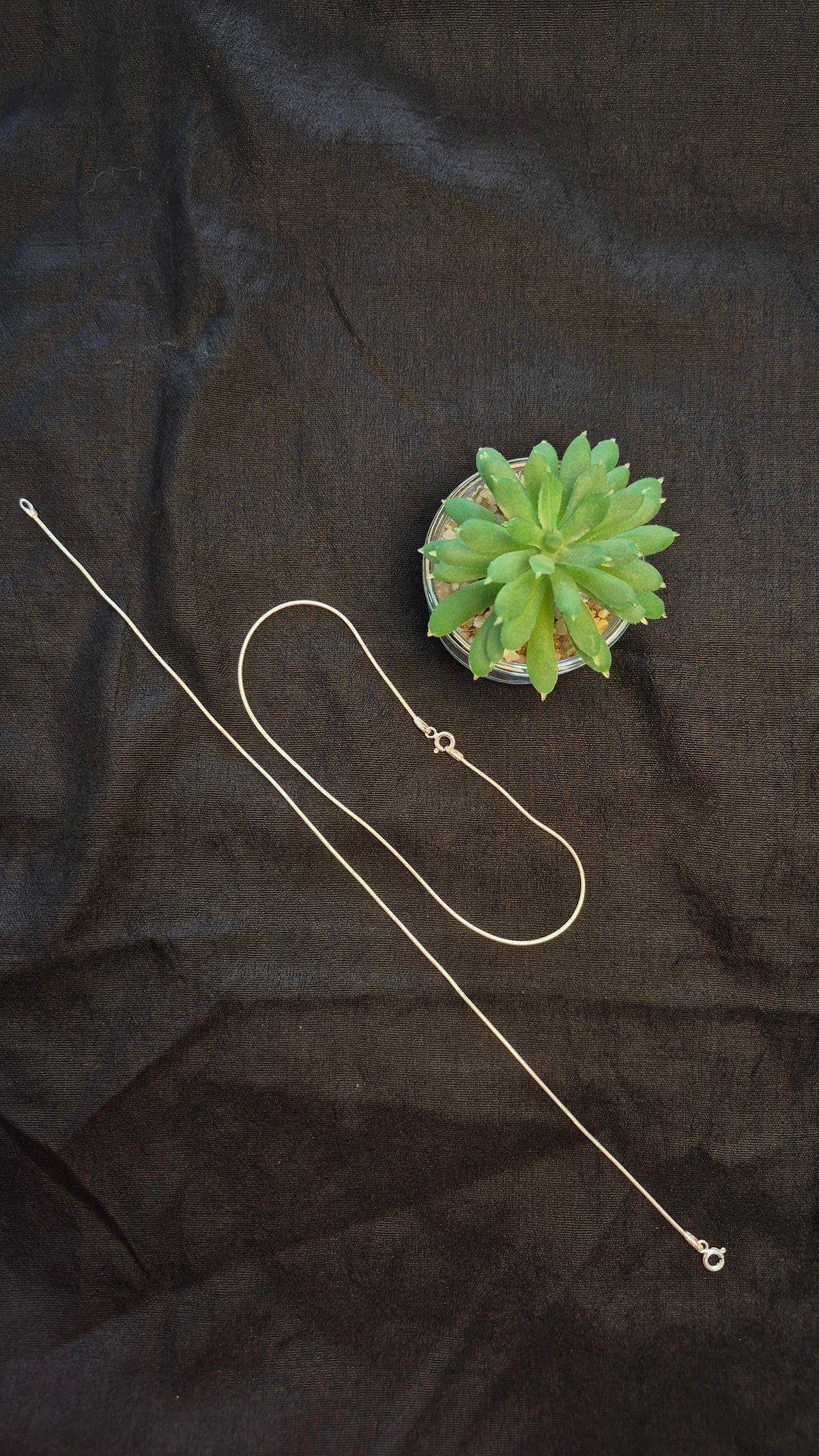 Ultra Thin Snake chain with cutting minimal anklets