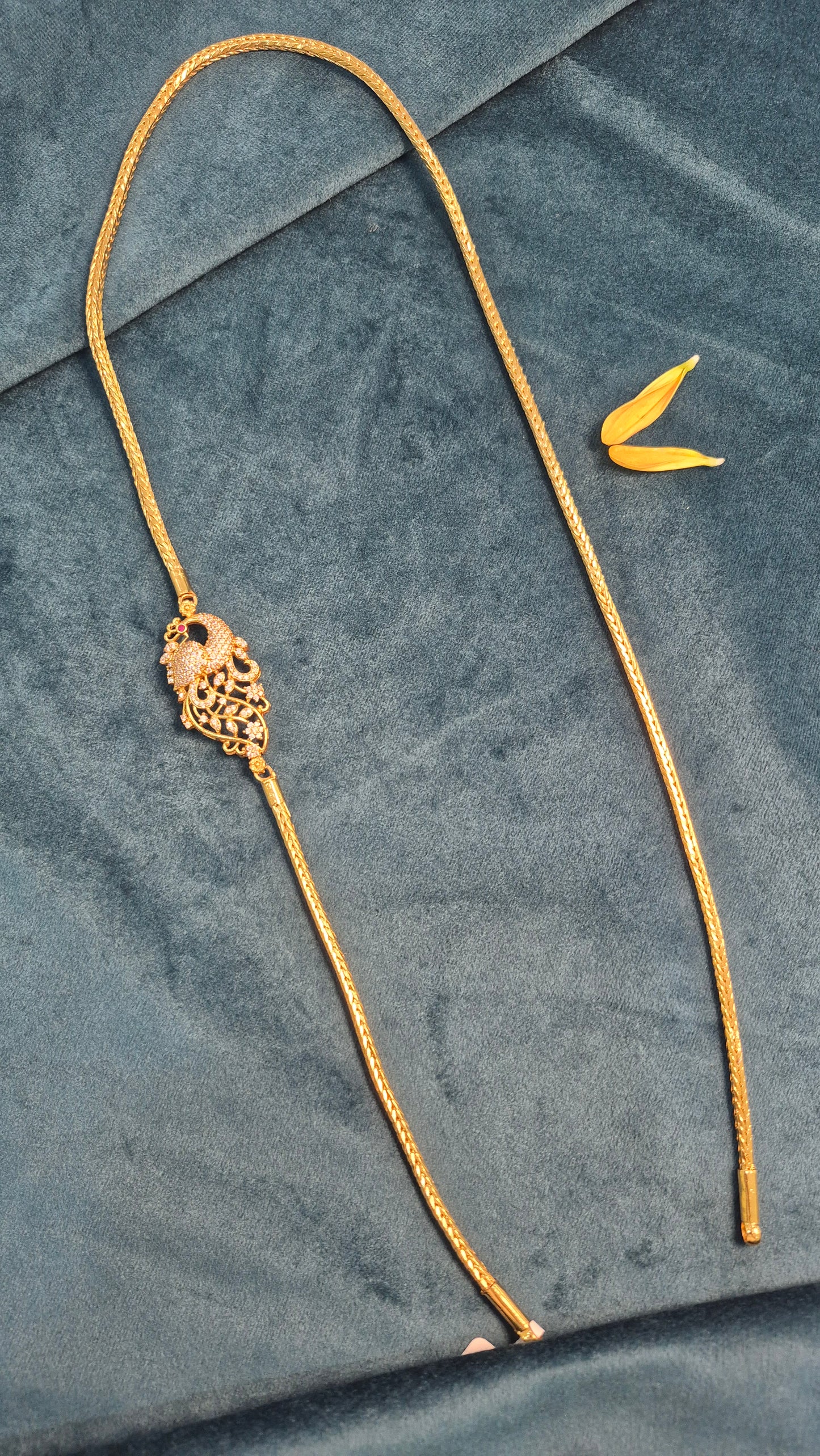 Peacock mogapu mangalyam chain