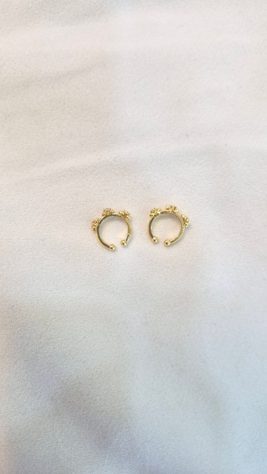 Ear cuff Bugadi 3 stone