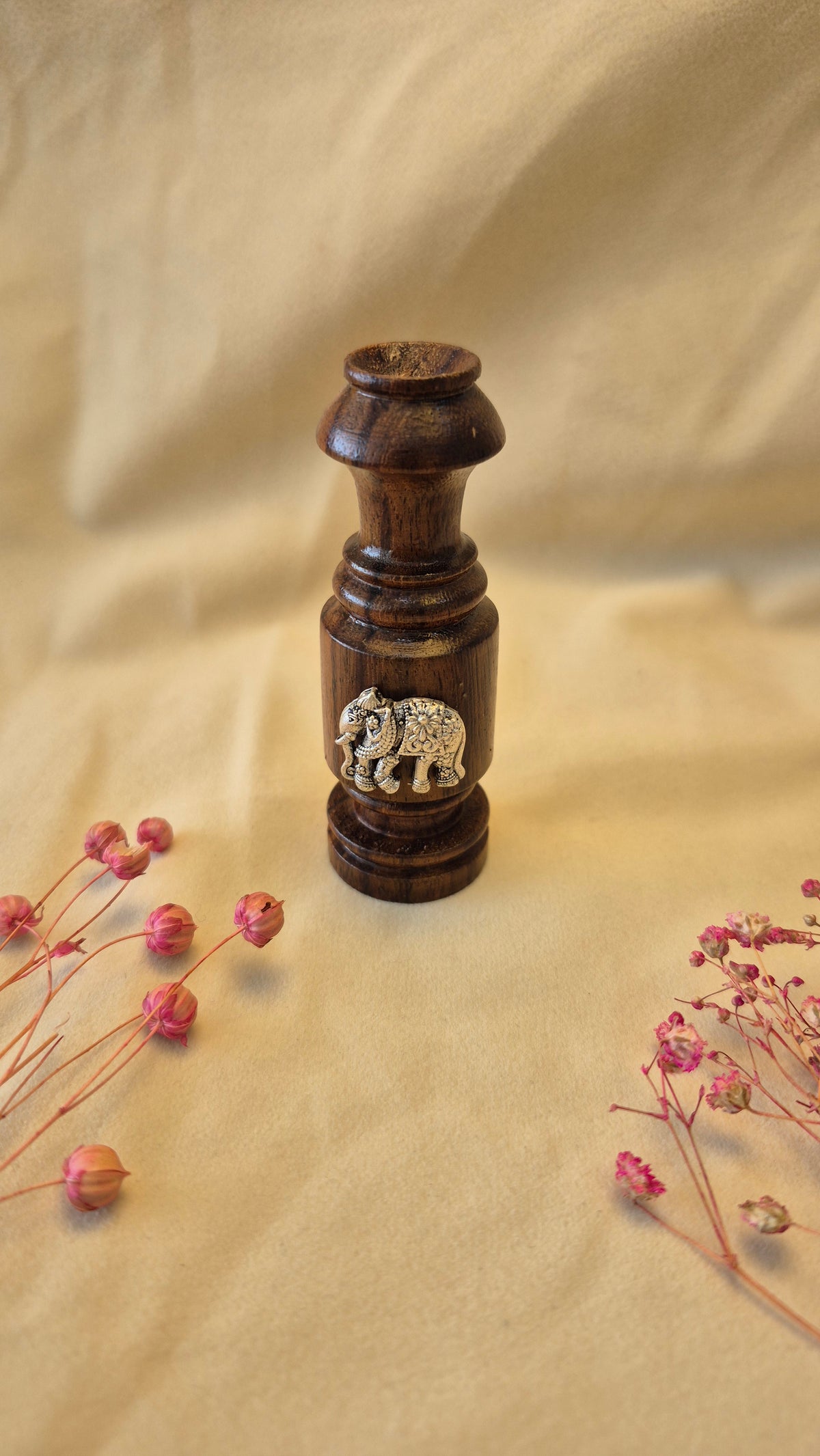 Elephant agarbathi and flower vase stand