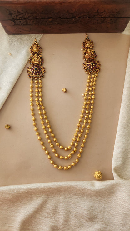 3 layer Gundu Necklace