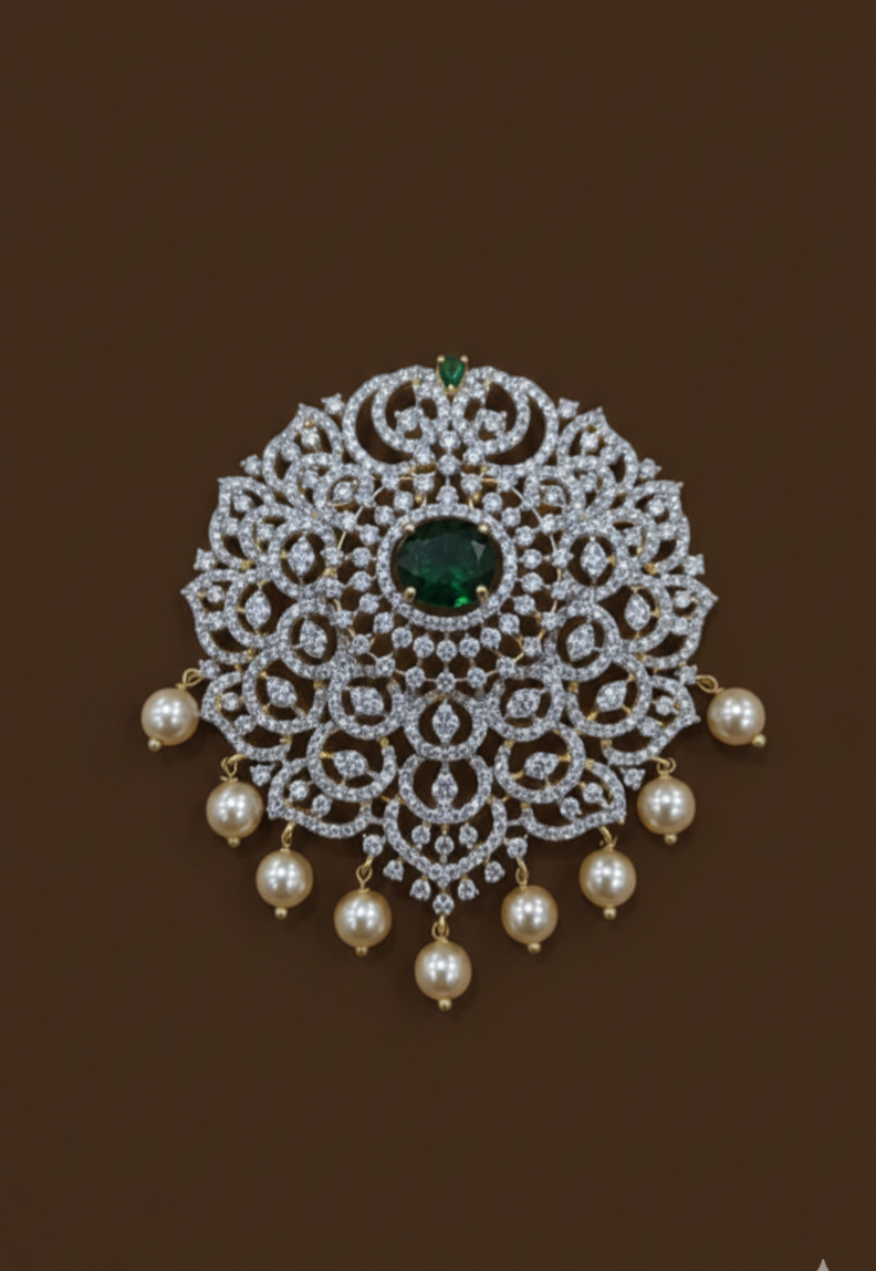 Big zircon Pendant set