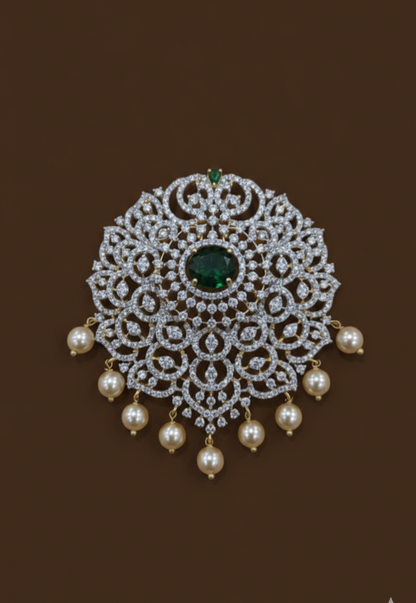 Big zircon Pendant set