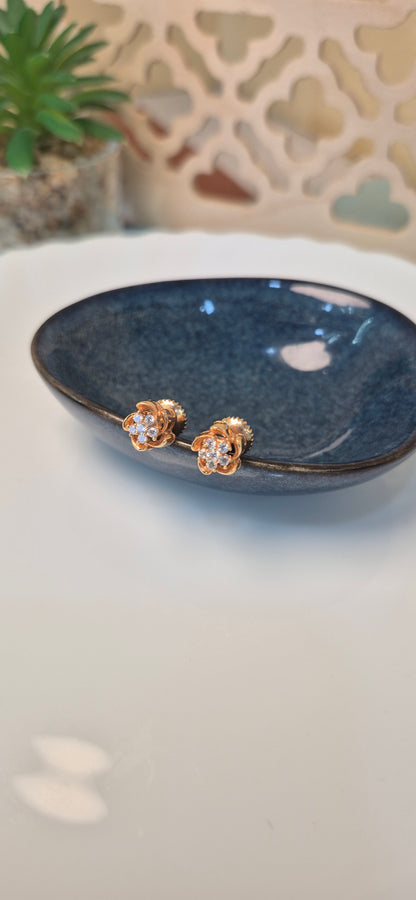 Double flower stud