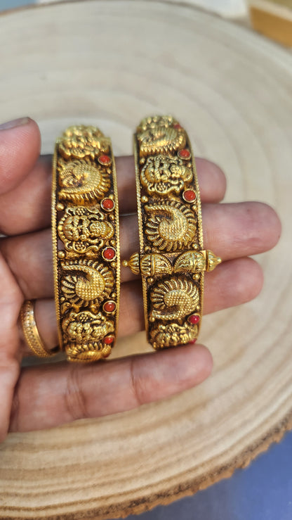 Coral Laxmi mango motif Antique Nagas Bangle
