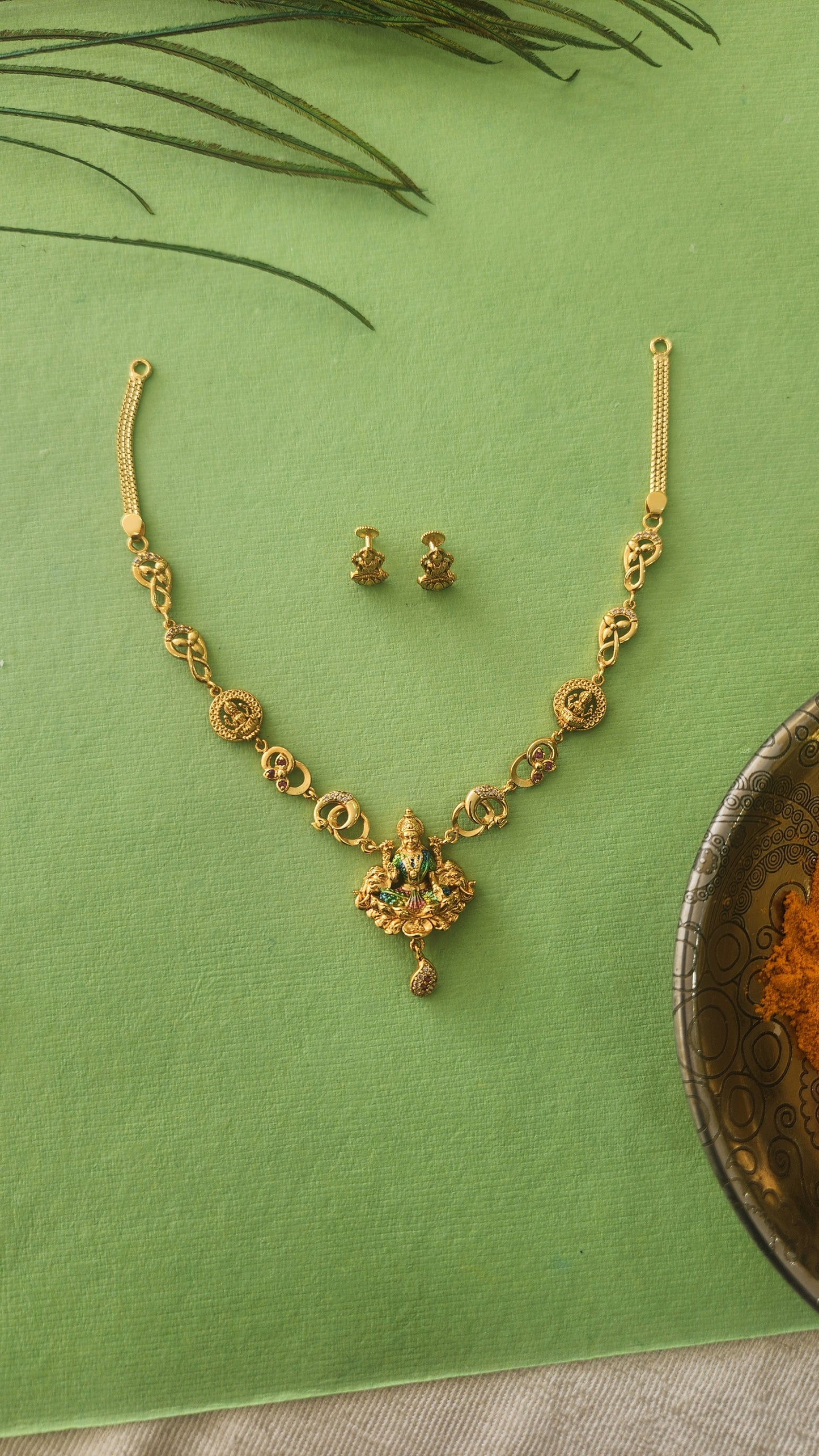 Cute Laxmi Necklace set
