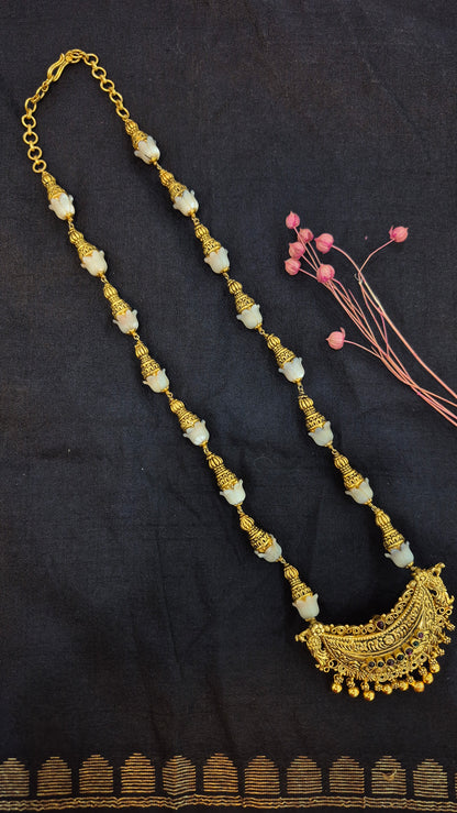 Coorgi styled tulip beads mala