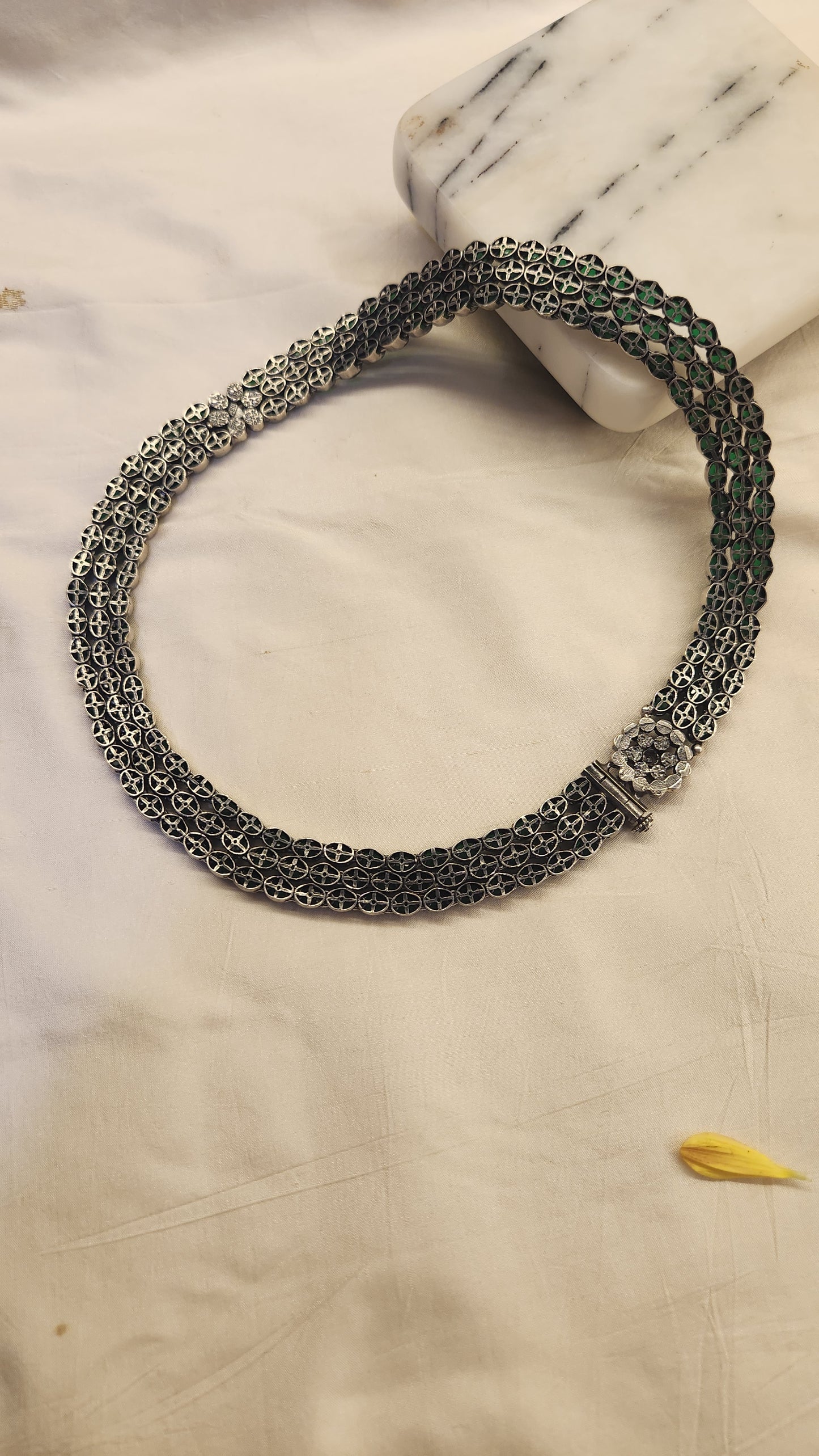Green Kundan contemporary Necklace