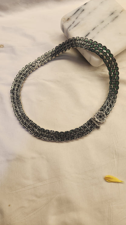 Green Kundan contemporary Necklace