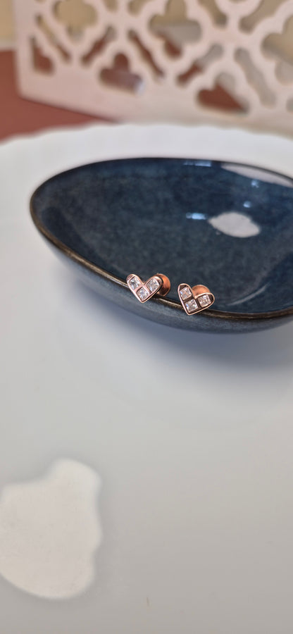 Heart stud