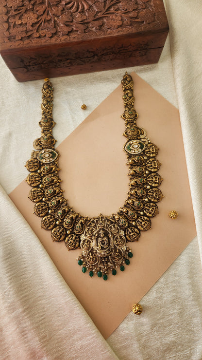 Deep Nakas Kundan Haram with Balaji pendant