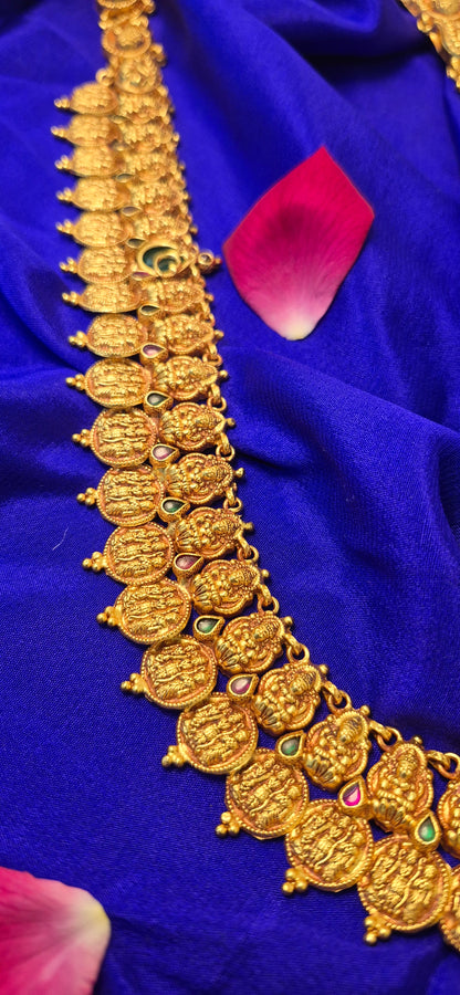 Lakshmi kasu with Ram dharbar long haram