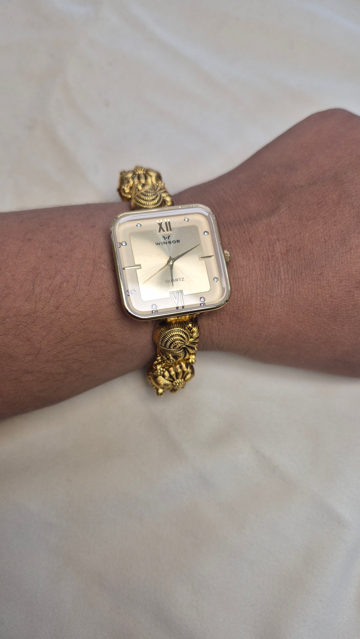 Antique square cream dial