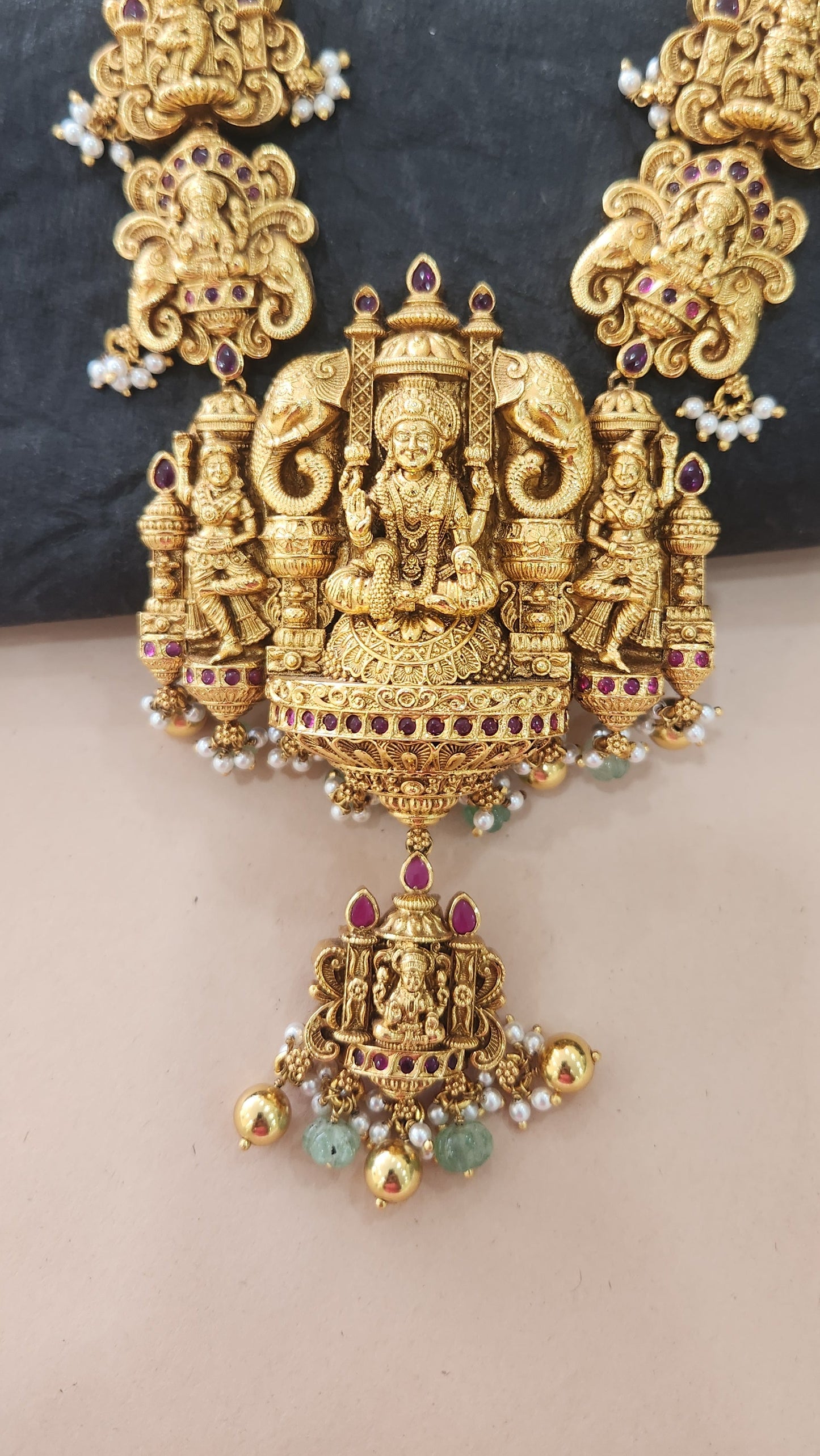 5D intricate workmanship Laxmi haram