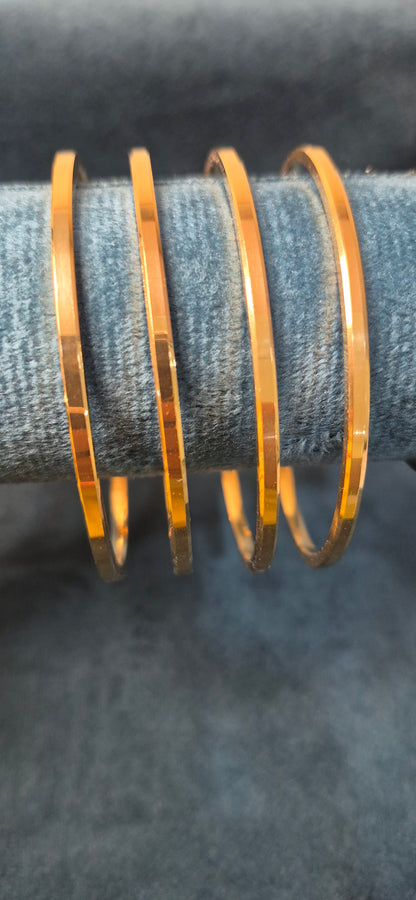 Plain box bangles 2.6