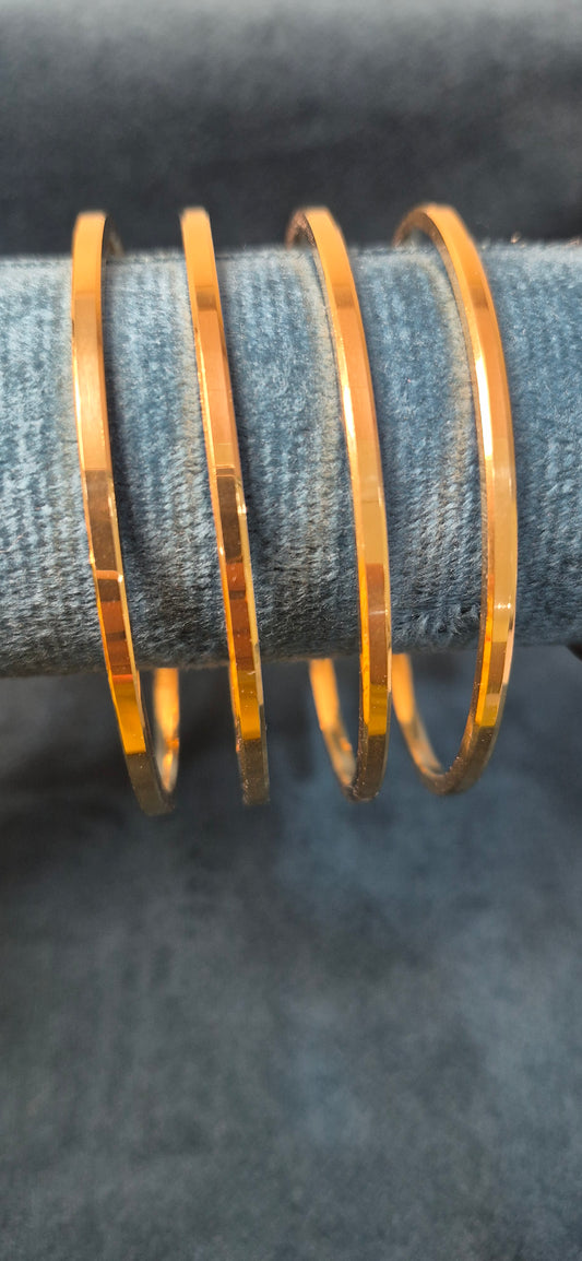 Plain box bangles 2.6