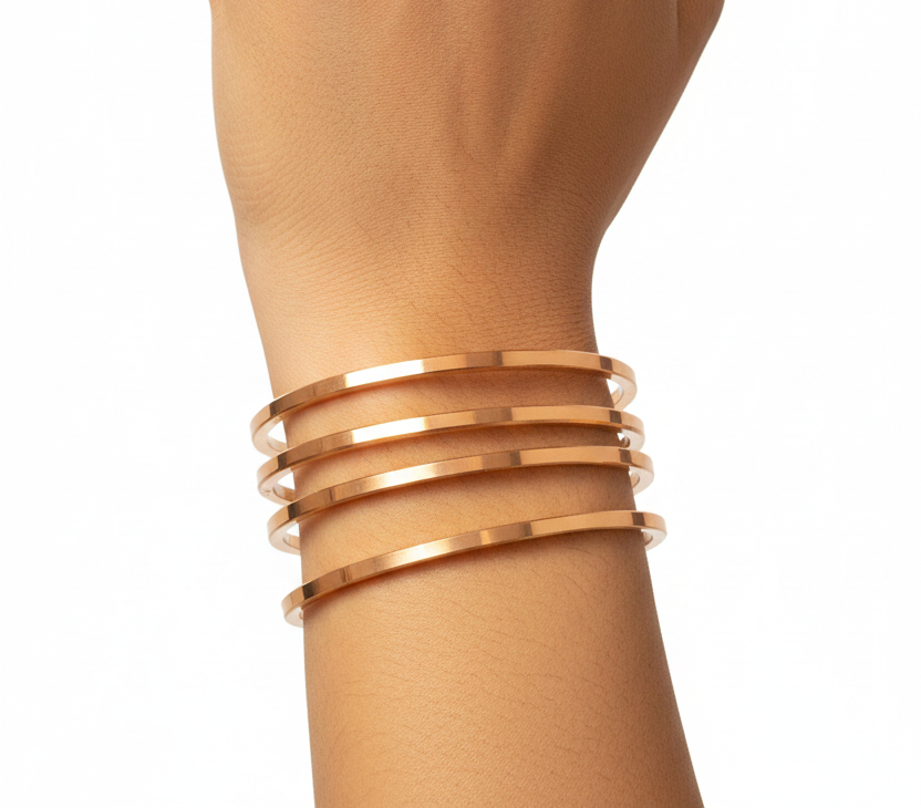 Plain box bangles 2.6
