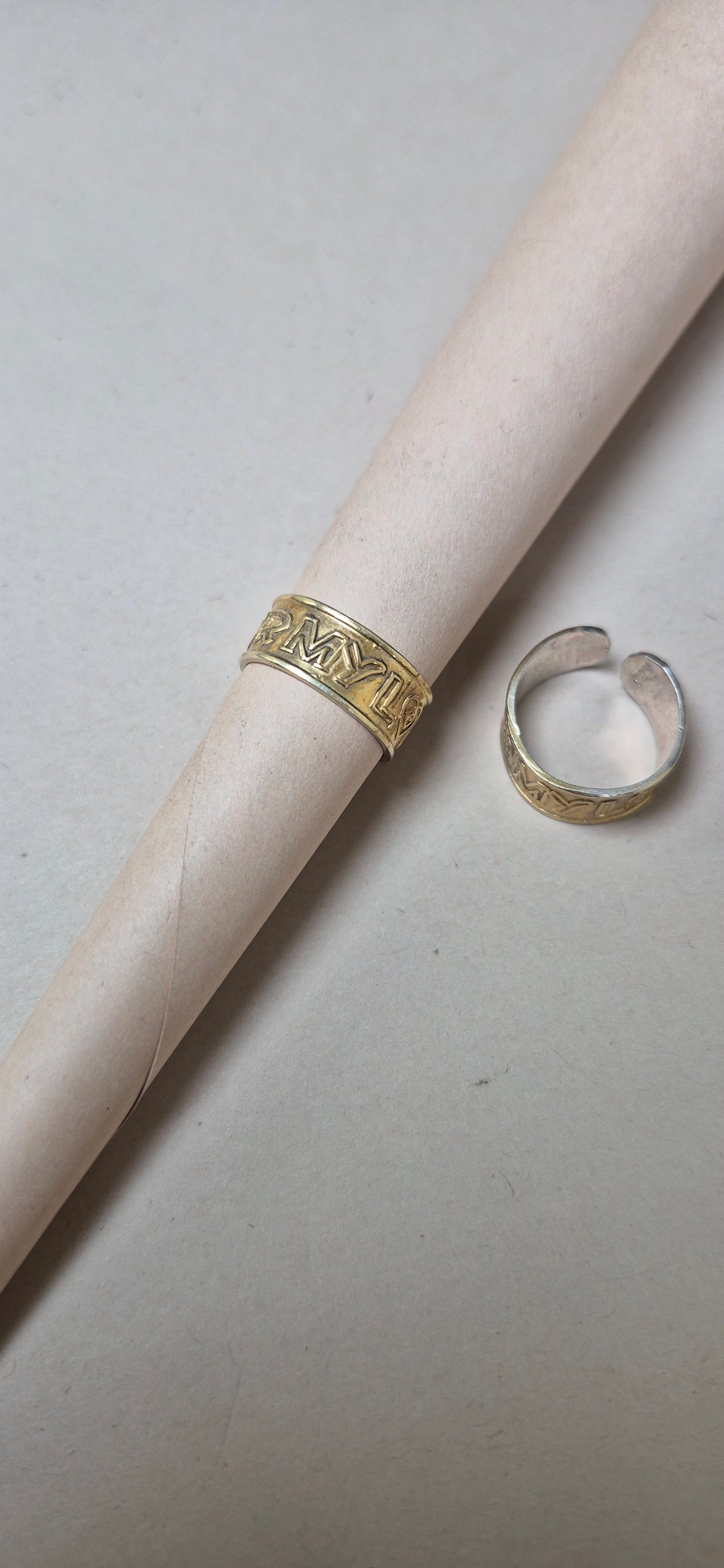 'For my love' toe ring