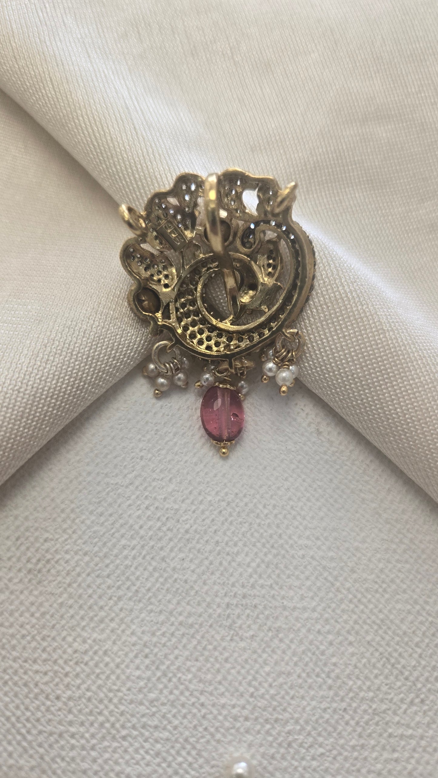 Victorian peacock Pendant