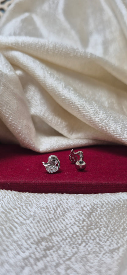 Stone Swan studs