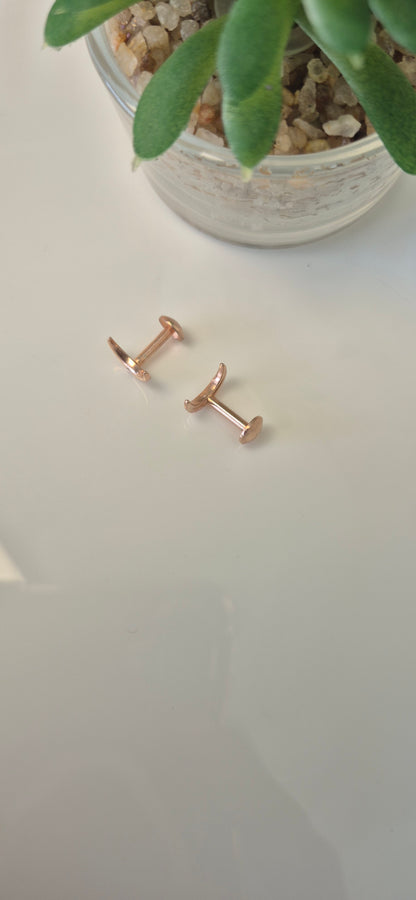 Cresent moon studs