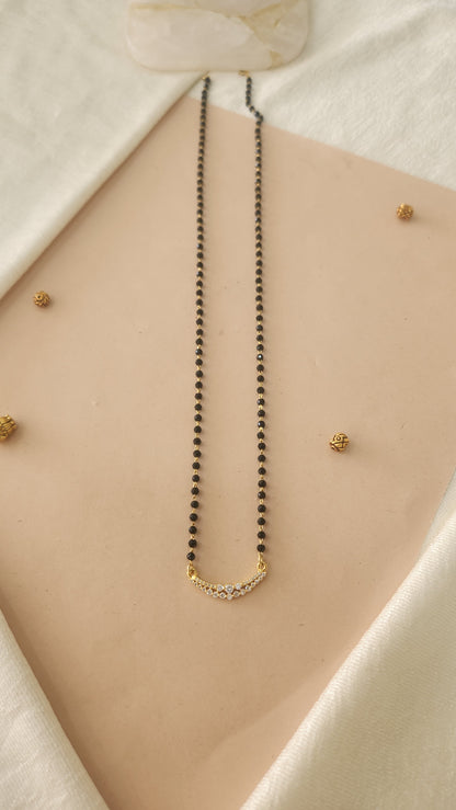 Mangalsutra chain with Diamond replica pendant