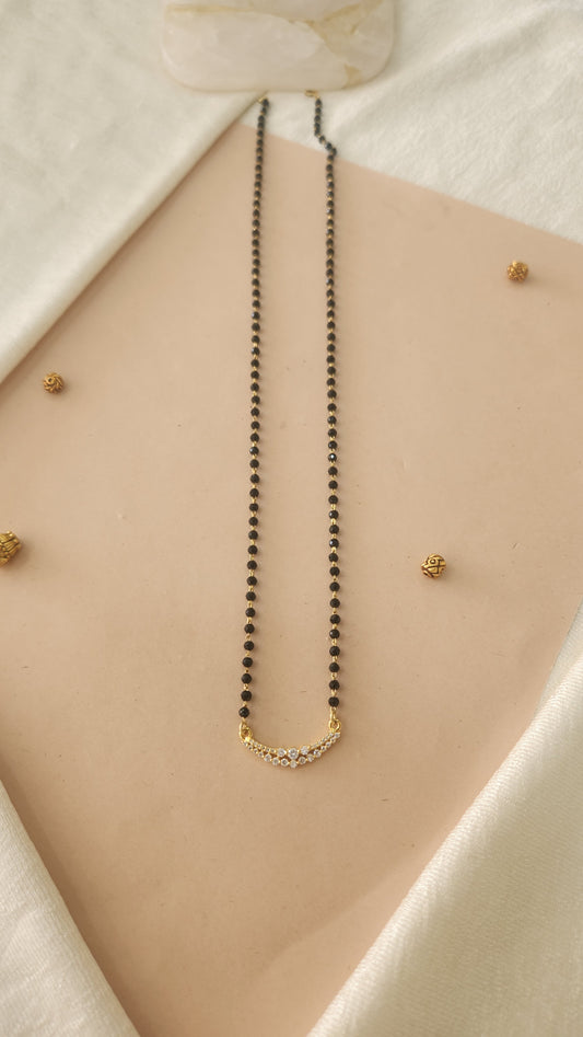 Mangalsutra chain with Diamond replica pendant