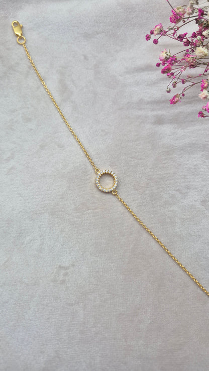 Minimal Stone Ring bracelet