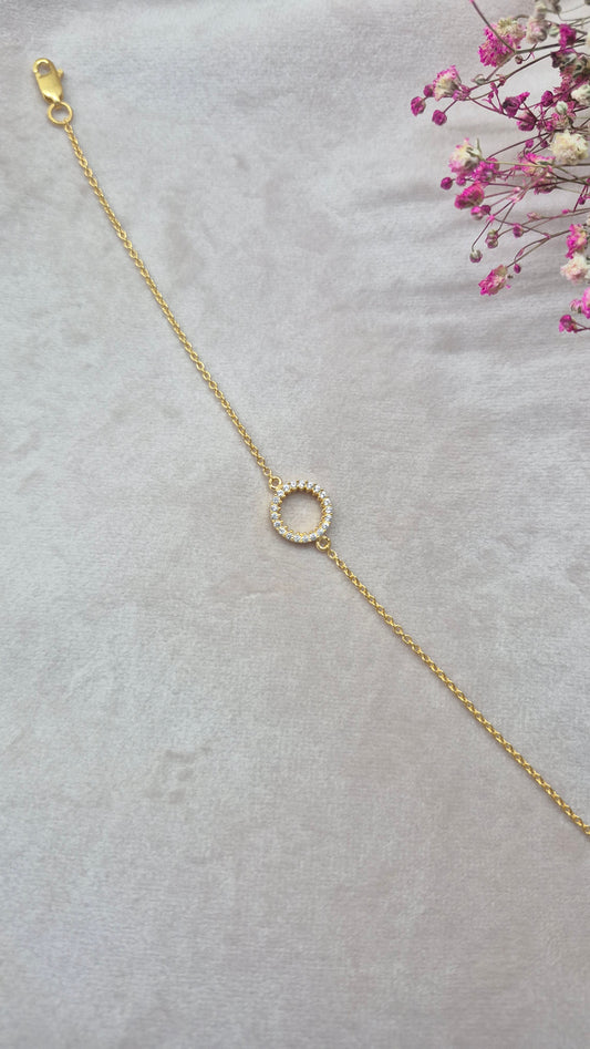 Minimal Stone Ring bracelet