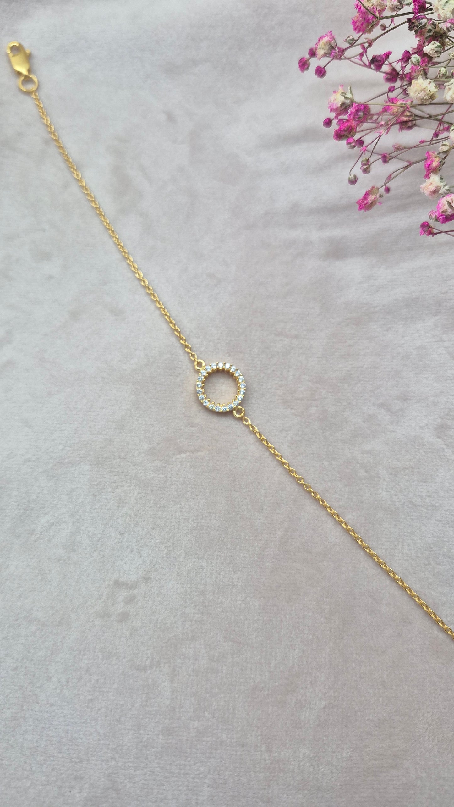 Minimal Stone Ring bracelet