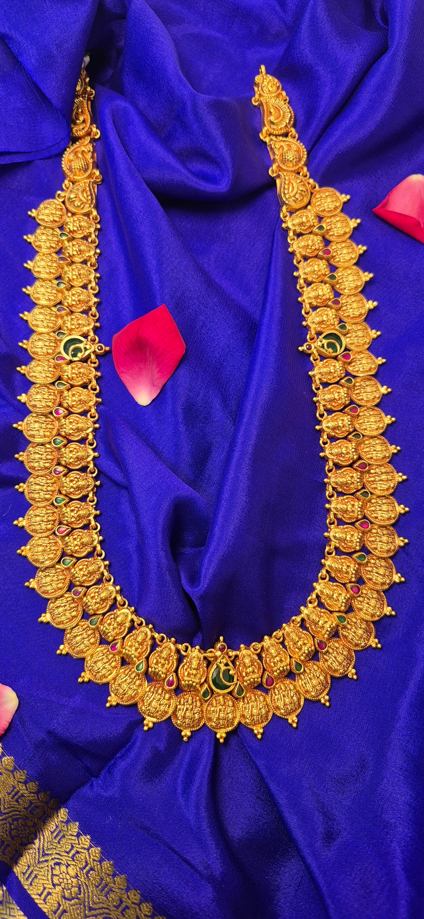 Lakshmi kasu with Ram dharbar long haram