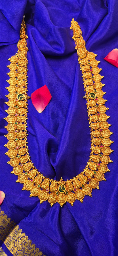 Lakshmi kasu with Ram dharbar long haram