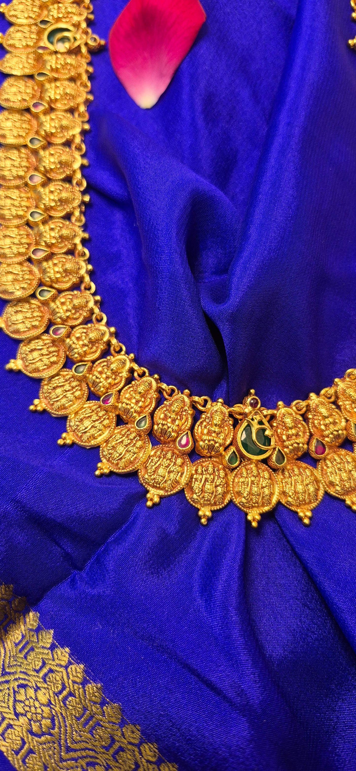 Lakshmi kasu with Ram dharbar long haram