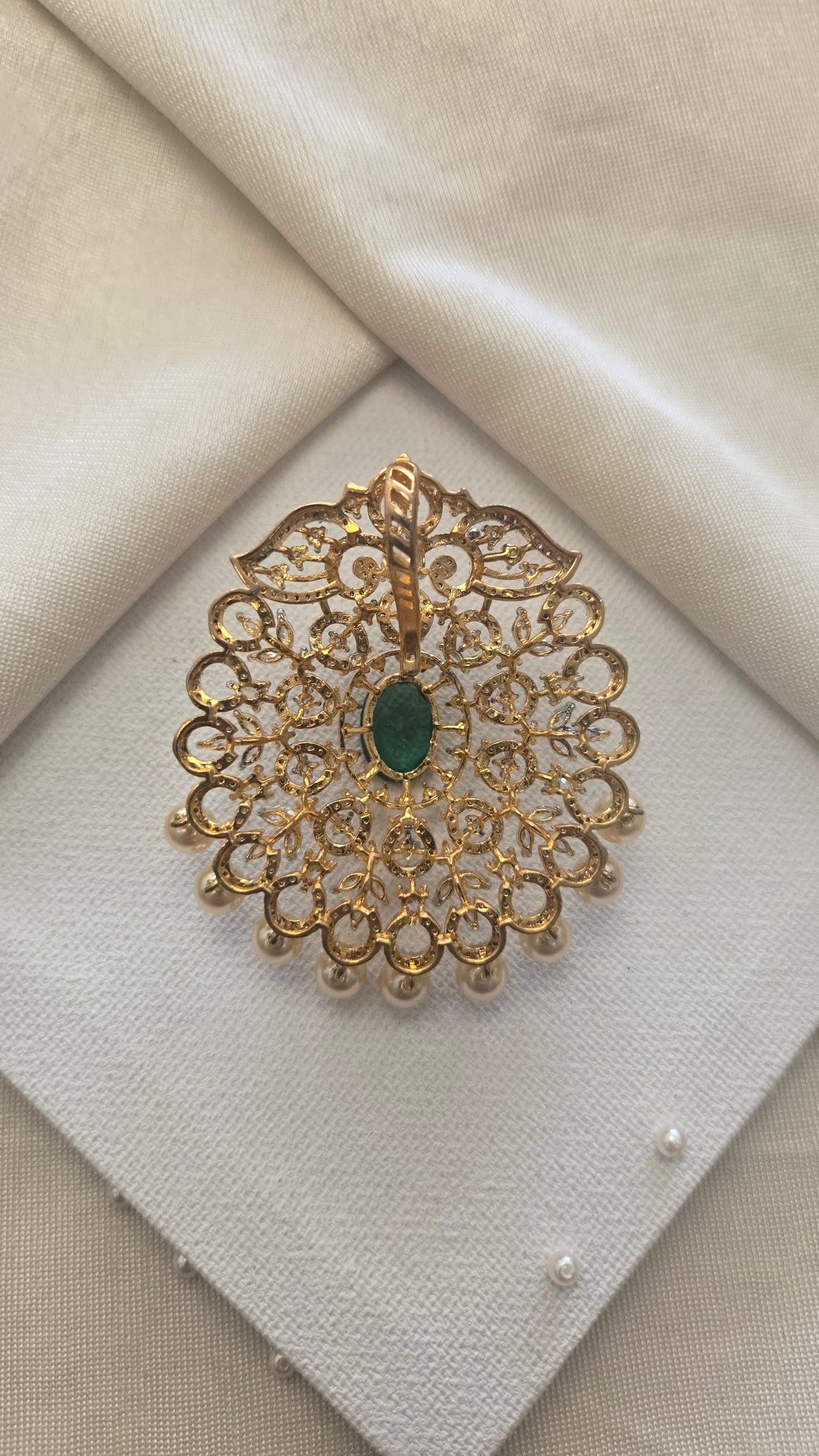 Diamond finish cz pendants