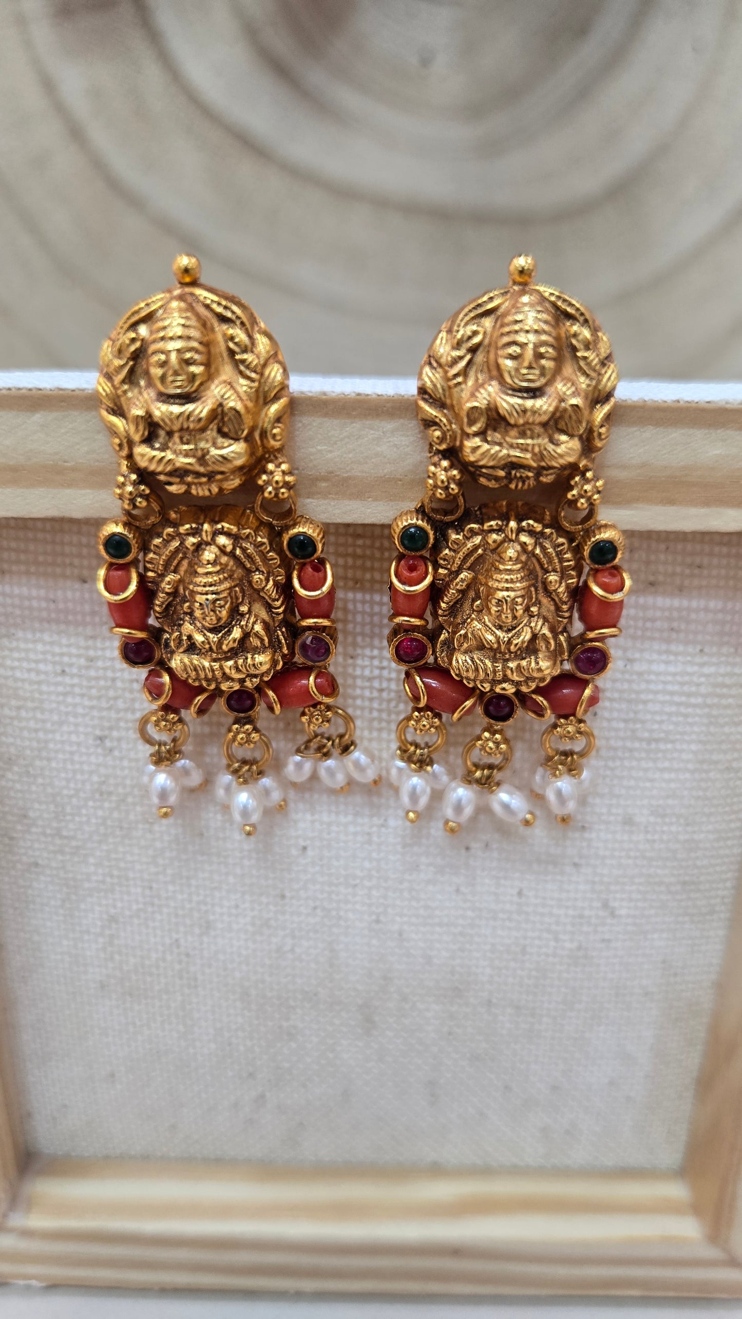 Coral earring