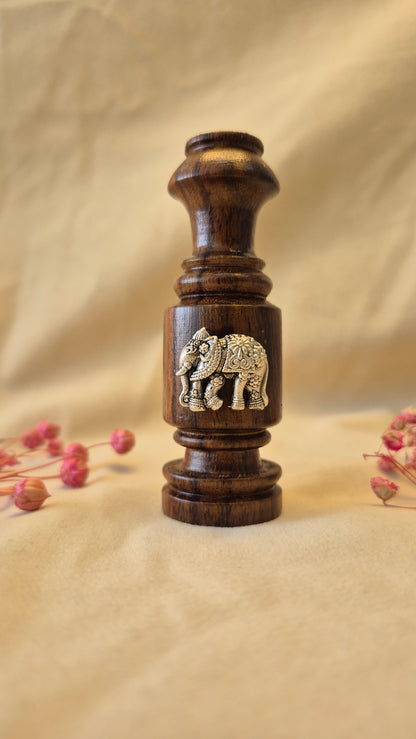 Elephant agarbathi and flower vase stand