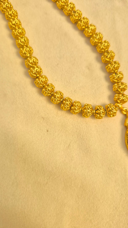 3D Ball chain ShivParvati pendant with earrings